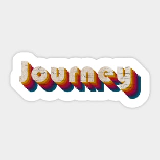 retro vintage Journey Sticker